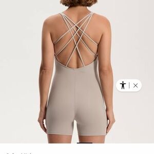 Strappy Back Women's Jumpsuit - Gray